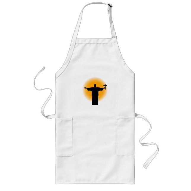 Tablier Long Silhouette avec croix (Devant)