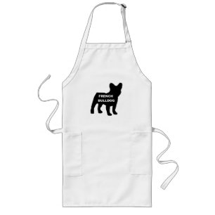 Tablier Long silhouette du nom de bulldog français
