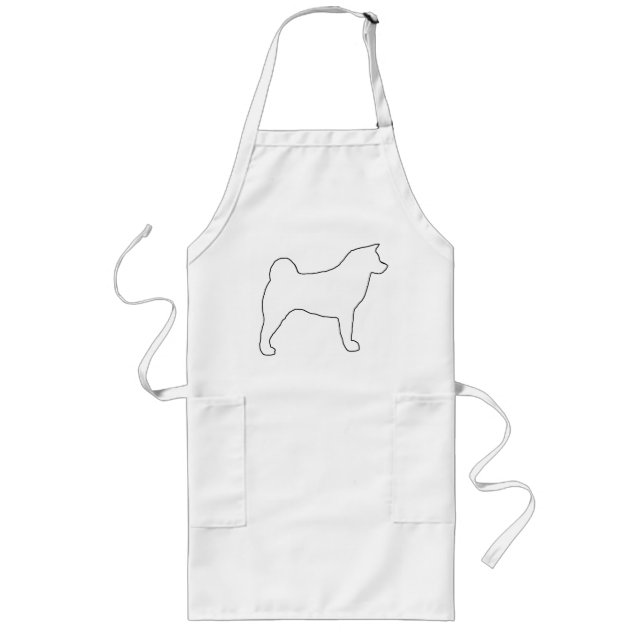 Tablier Long silo blanc akita (Devant)