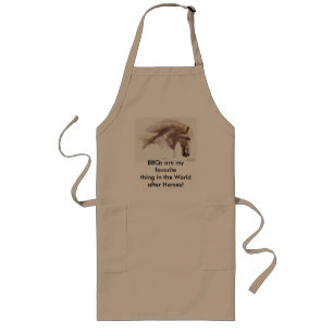 Tablier Long SILVERWIND" Amateurs de chevaux BBQ Apron