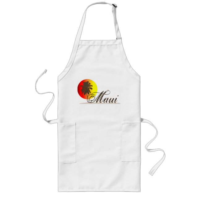 Tablier Long Souvenir de Maui Hawaï (Devant)