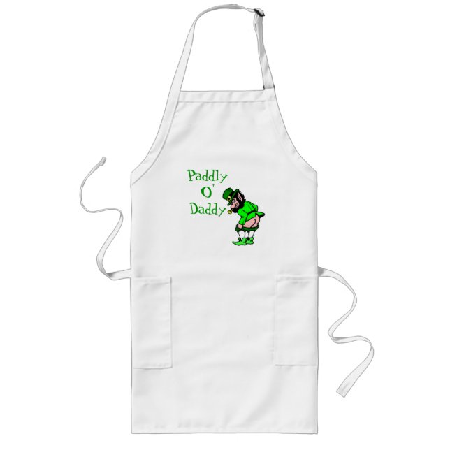 Tablier Long St Patrick's Paddly O'Daddy Leprechaun Apron (Devant)