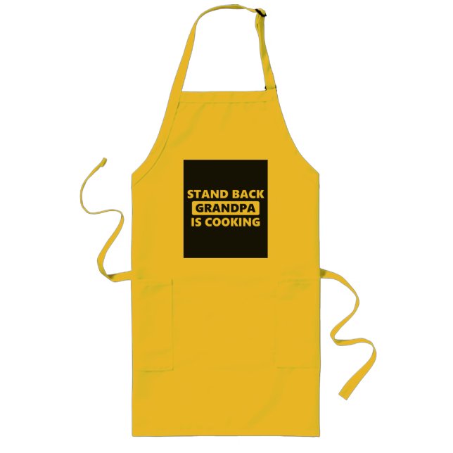 Tablier Long Stand Back Grandpa Is Cooking (Devant)