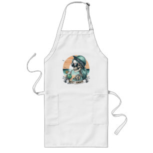 Tablier Long Sweet Summer Skeleton Retro Sunset Design