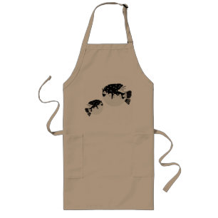 Tablier Long T-shirt avec illustration mignonne de poisson-glob