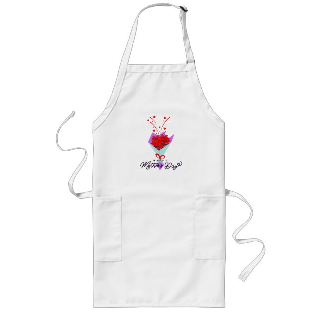 Tablier Long T-shirt cadeau fête des mères (Devant)