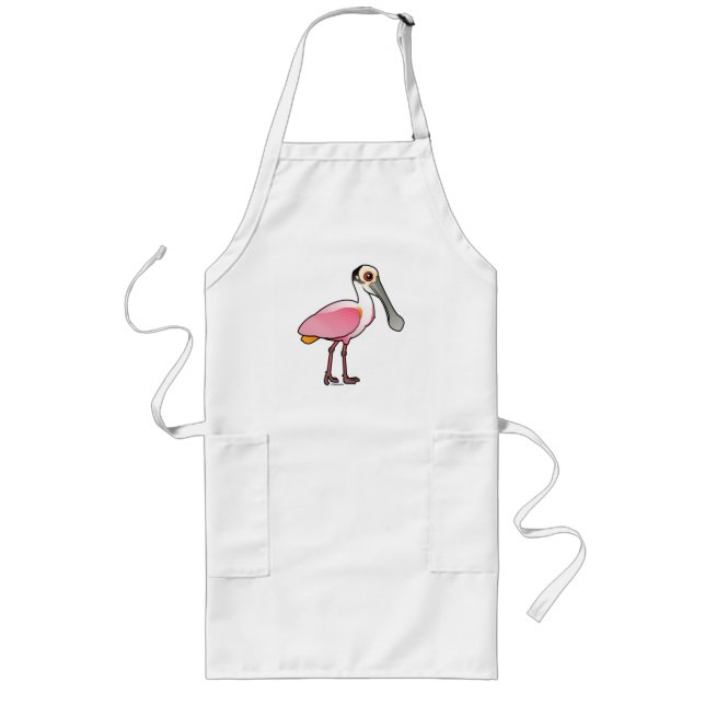 Tablier Long T-Shirt Cute Roseate Spoonbill (Devant)