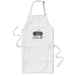 Tablier Long T-Shirt Level Up Retro Gaming