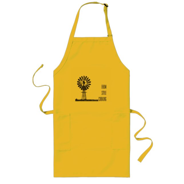 Tablier Long Tabard de cuisine de style fermier (Devant)