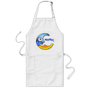 Tablier Long Tabard de dessin animé "Crazy Mooner"