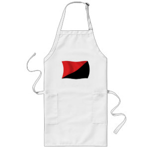 Tablier Long Tabard du drapeau de l'anarcho-syndicalisme