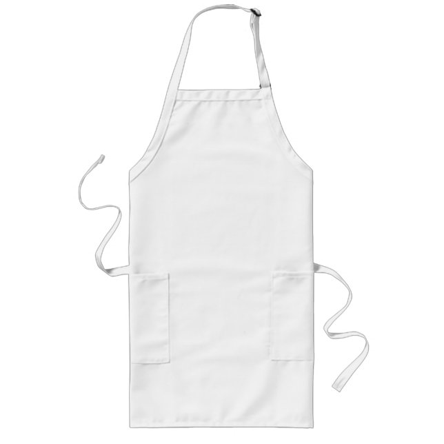 Tablier Long Tabard Long Blanc (Devant)