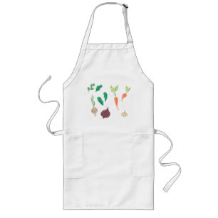 Tablier Long Tablier de patchs de légumes