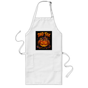 Tablier Long Taxe Papa Drôle Halloween Citrouille