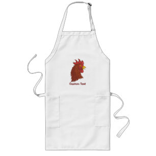 Tablier Long Tête du coq rouge