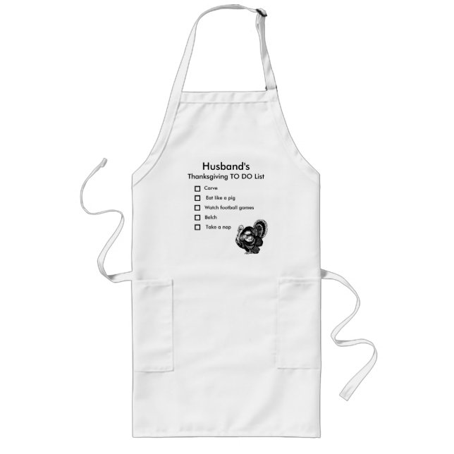 Tablier Long Thanksgiving Apron pour hommes (Devant)