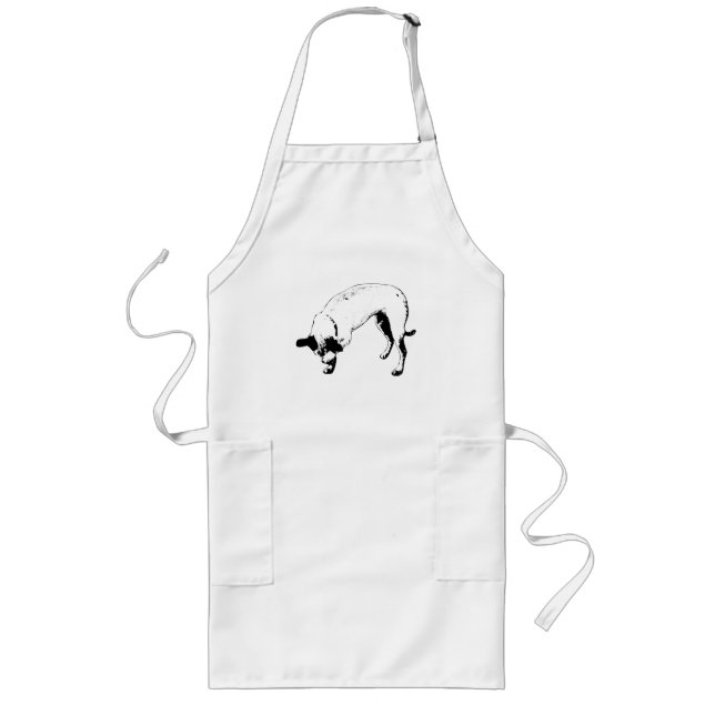 Tablier Long Tirelire Terrier Testeur (Devant)