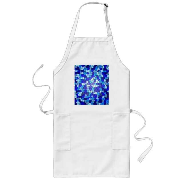 Tablier Long Tons de verre de couleur bleue par Shirley Taylor (Devant)