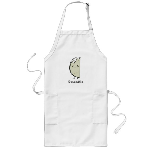 Tablier Long Tortilla grillée par Mexicain de Quesadilla avec (Devant)