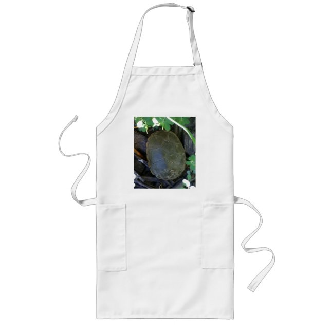 Tablier Long Tortue parmi la verdure (Devant)