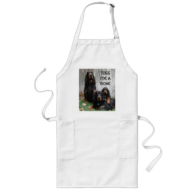 Tablier Long TOSS ME A BONE Gordon Setter Generations Apron (Devant)