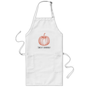 Tablier Long Traitez-vous Halloween Automne Citrouille