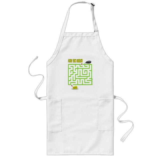Tablier Long Trouvez le Jeu Maze Souris au fromage Apron (Devant)
