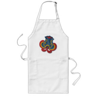 Tablier Long Tulipe de Rosemaling de Norvégien