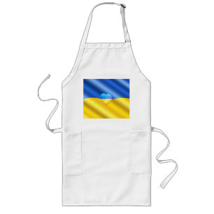 Tablier Long Ukraine - Soutien - Liberté Paix - drapeau ukraini