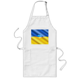 Tablier Long Ukraine - Soutien - Liberté Paix - drapeau ukraini