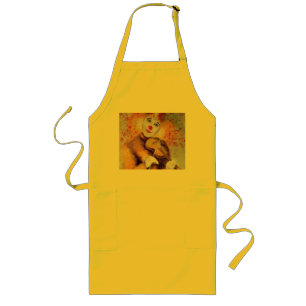 Tablier Long Un clown doux jouant du violon