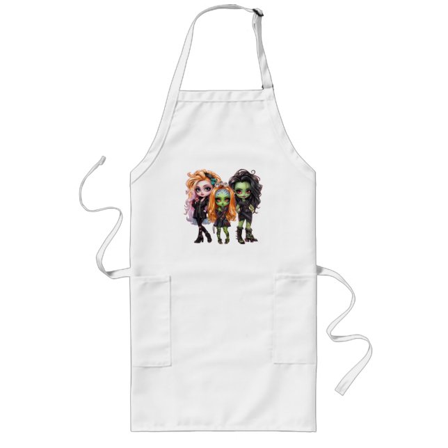 Tablier Long Une collection de designs Halloween pour jolie fil (Devant)