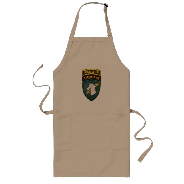 Tablier Long USACAPOC 1er Special Ops patch barbecue apron (Devant)