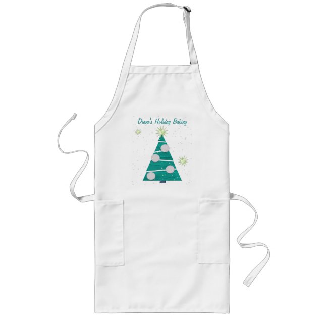 Tablier Long VACANCES DE Noël Pastel PERSONNALISÉES (Devant)