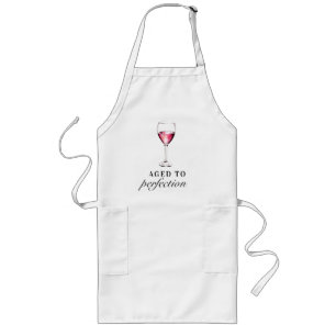 Tablier Long Vieilli à la perfection drôle Anniversaire Verre d