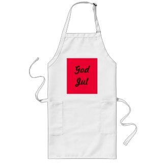 Tablier Long Vitt Julförkläde "God Jul"