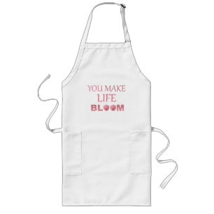 Tablier Long Vous Faites Fleurir La Vie Cadeau Floral Pour Elle