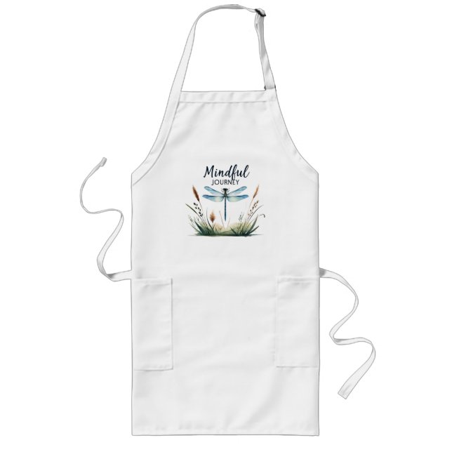Tablier Long Voyage Minutieux - Nature des libellules (Devant)