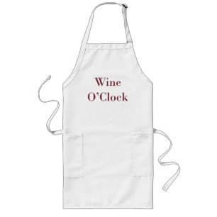 Tablier Long Wine O'Clock