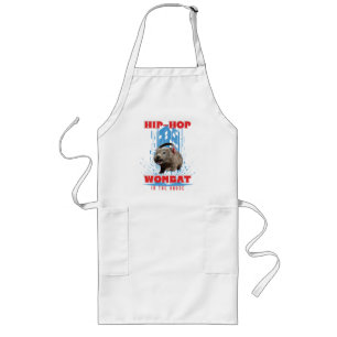 Tablier Long Wombat Hip Hop Musique Drôle Animal