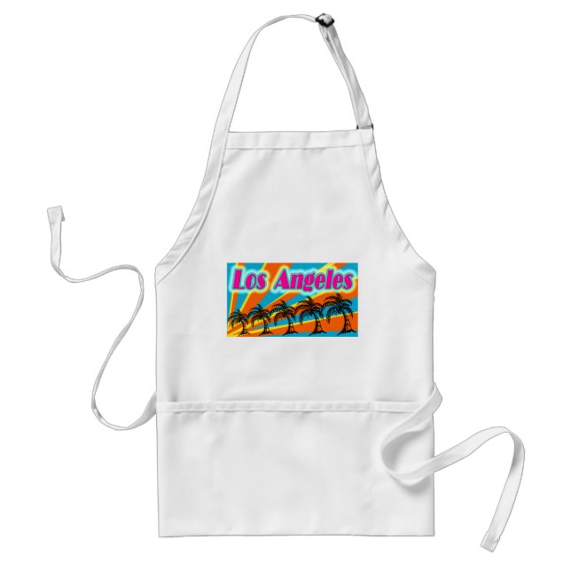 Tablier Los Angeles 5 Palm Trees Apron (Devant)
