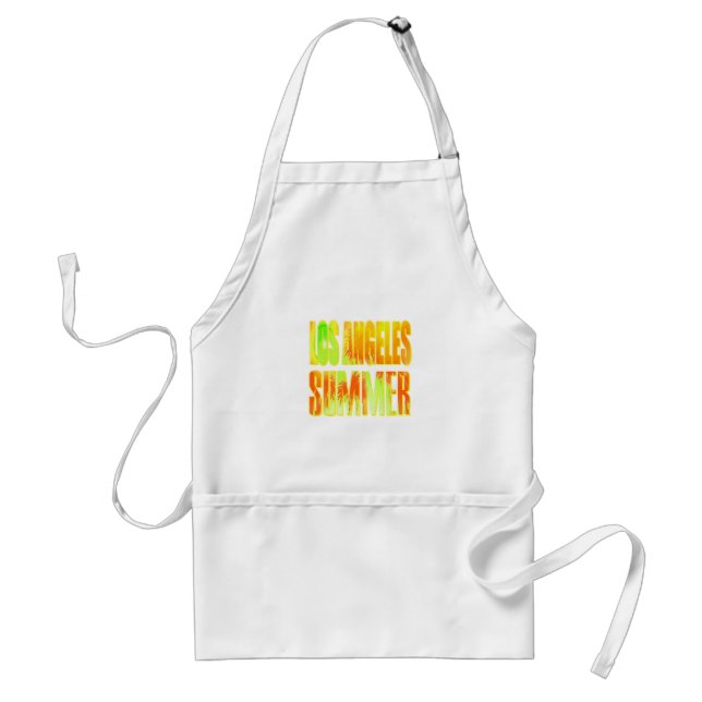 Tablier "Los Angeles Summer Letter Yellow Orange" Apron (Devant)