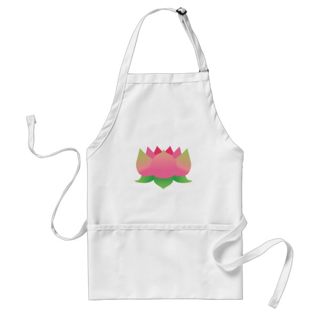 Tablier Lotus rose (Devant)