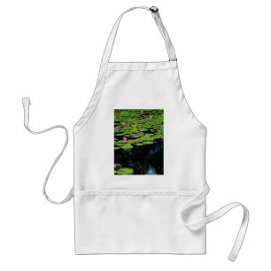 Tablier lotus rose noir