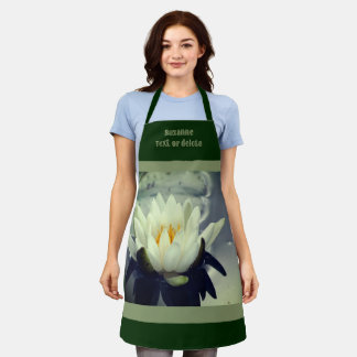 Tablier Lotus Water Lily Flower Personnalisé