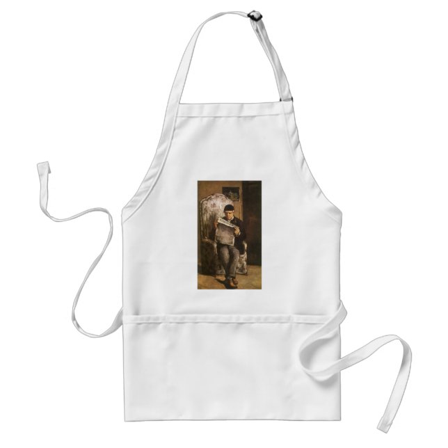 Tablier Louis Auguste Cézanne Père de l'artiste lisant (Devant)