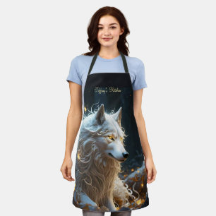 Tablier Loup blanc magique