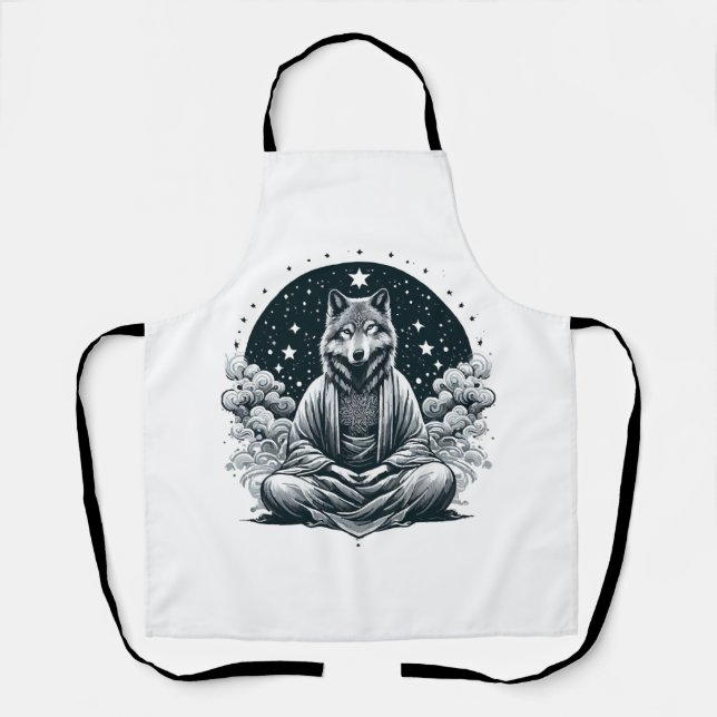 Tablier Loup conscient (Recto)
