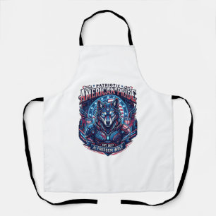 Tablier Loup Cyberpunk Liberté Ai Patriotique Futur Libert