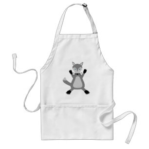 Tablier Loup d'Halloween mignon